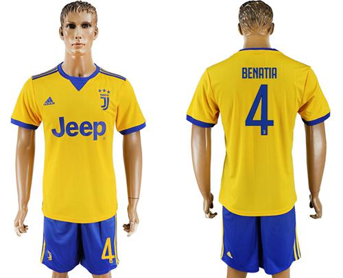 Juventus #4 Benatia Away Soccer Club Jersey - Click Image to Close